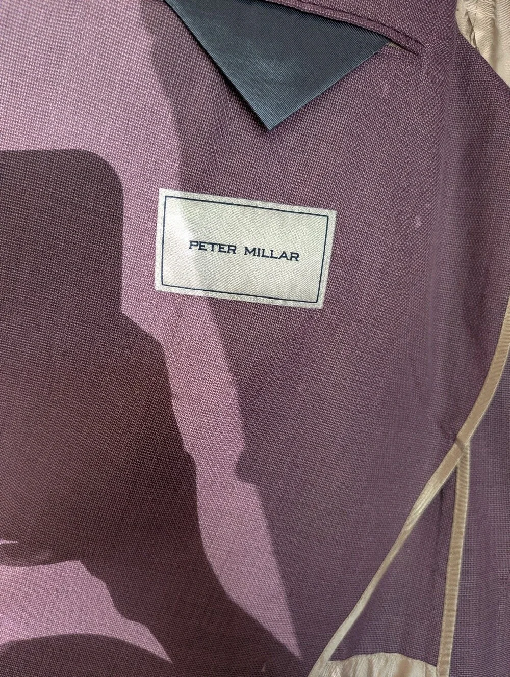 Peter Millar 100% Wool Lavender Two-Button Men's Blazer